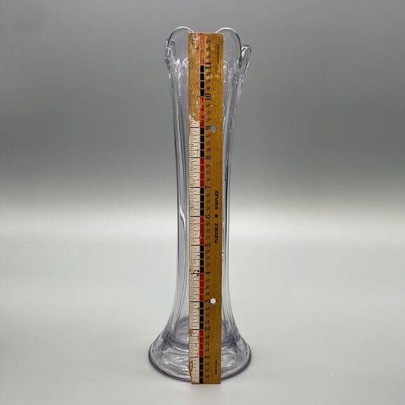 Vintage Amethyst Glass Vase Six Paneled Art Nouveau Imperial Glass Purple Lilac - Picture 7 of 16